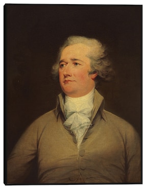 Cuadro decorativo Alejandro Hamilton, c 1792 técnica mixta Cuadros Jr Retratos