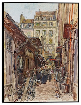Cuadro decorativo Interior del Marché des Enfants-Rouges, en 1907 3er distrito (1907) técnica mixta Cuadros Jr Lugares