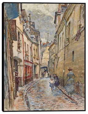 Cuadro decorativo Calle Chanoinesse, en 1905 Distrito 4 (1905) técnica mixta Cuadros Jr Lugares