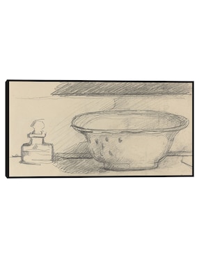 Cuadro decorativo Lavabo y frasco aromático (anverso) (1877-1881) técnica mixta Cuadros Jr Bocetos