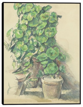 Cuadro decorativo Geranios (1888-1890) técnica mixta Cuadros Jr Macetas