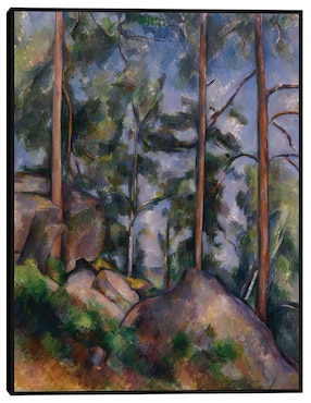 Cuadro decorativo Pinos y rocas (1897) técnica mixta Cuadros Jr Bosques
