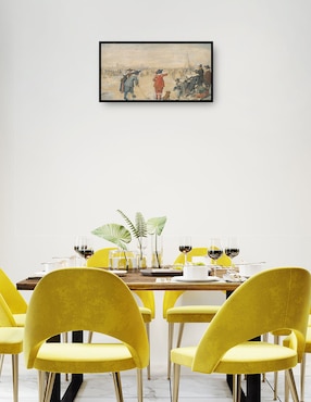 Cuadro decorativo Juegos de invierno en el río helado Ijssel técnica mixta Cuadros Jr Gente
