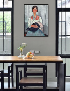 Cuadro decorativo Mujer gitana con bebé técnica mixta Cuadros Jr Familia
