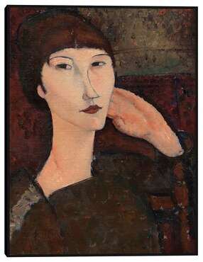 Cuadro decorativo Adrienne (Mujer con flequillo), 1917 técnica mixta Cuadros Jr Retratos