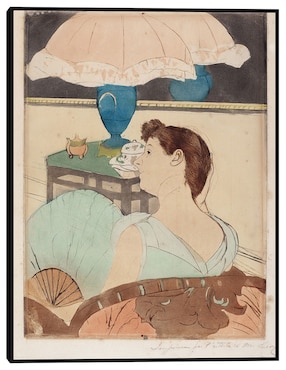 Cuadro decorativo La lámpara (1890-1891) técnica mixta Cuadros Jr Retratos