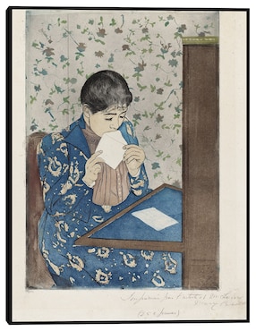 Cuadro decorativo La Carta (1890-1891) técnica mixta Cuadros Jr Retratos