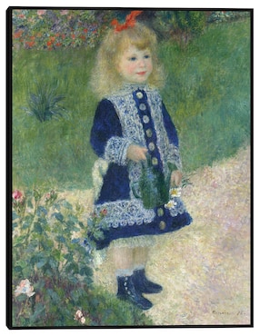 Cuadro decorativo Una niña con una regadera (1876) técnica mixta Cuadros Jr Retratos