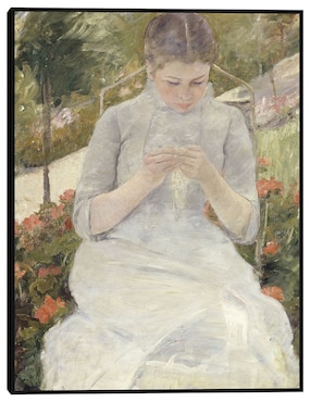 Cuadro decorativo La muchacha del jardín (entre 1880 y 1882) técnica mixta Cuadros Jr Retratos