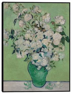 Cuadro decorativo Rosas (1890) Vertical técnica mixta Cuadros Jr Floreros