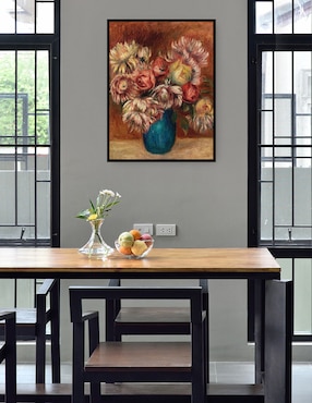 Cuadro decorativo Flores en un jarrón verde (Fleurs dans un vase vert) (c 1912) técnica mixta Cuadros Jr Floreros