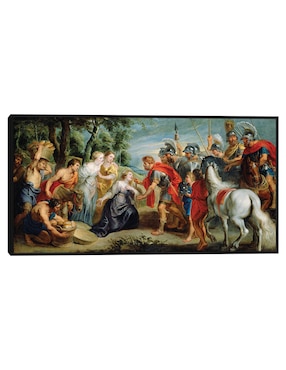 Cuadro decorativo David conoció a Abigail (alrededor de la década de 1620) técnica mixta Cuadros Jr Figuras Celestiales