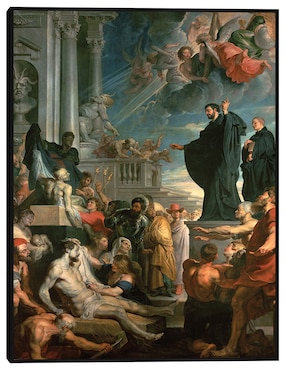 Cuadro decorativo Los milagros de San Francisco Javier (entre 1617 y 1618) técnica mixta Cuadros Jr Figuras Celestiales