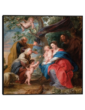 Cuadro decorativo La Sagrada Familia bajo un manzano (c 1632) técnica mixta Cuadros Jr Figuras Celestiales