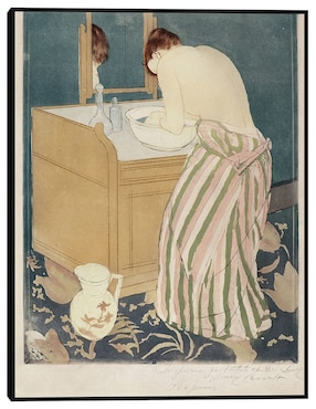 Cuadro decorativo Mujer bañándose (1890-1891) técnica mixta Cuadros Jr Retratos
