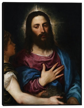 Cuadro decorativo La tentación de Cristo (c 1516-25) técnica mixta Cuadros Jr Figuras Celestiales