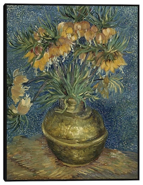 Cuadro decorativo Fritillarios imperiales en un jarrón de cobre (1887) técnica mixta Cuadros Jr Floreros
