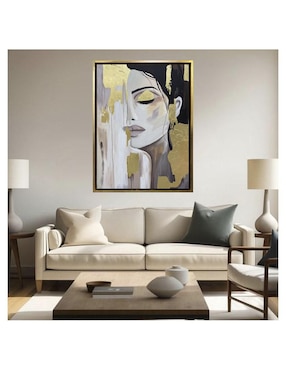 Pintura Aura de Oro técnica acrílico Lune Art Gallery