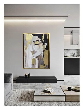 Pintura Aura de Oro técnica acrílico Lune Art Gallery