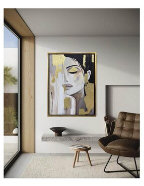 Pintura Aura de Oro técnica acrílico Lune Art Gallery