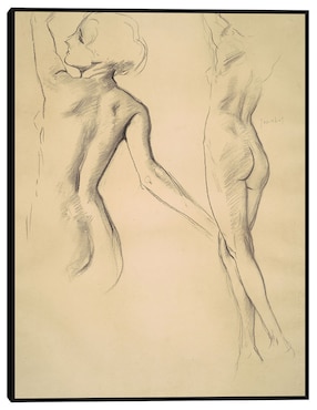 Cuadro decorativo Estudios para 'Figuras danzantes' (1919-1920) técnica mixta Cuadros Jr Siluetas