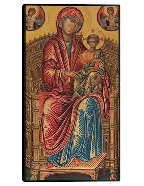 Cuadro decorativo La Virgen y el Niño en un trono curvo, c. 1260/1280 técnica mixta Cuadros Jr Figuras Celestiales
