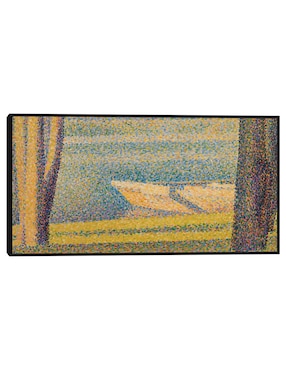 Cuadro decorativo Barcos y árboles amarrados técnica mixta Cuadros Jr Navegación