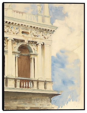 Cuadro decorativo Un rincón de la biblioteca de Venecia (1904-1907) técnica mixta Cuadros Jr Lugares