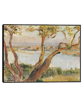 Cuadro decorativo Vista de Antibes técnica mixta Cuadros Jr Lagos