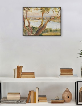 Cuadro decorativo Vista de Antibes técnica mixta Cuadros Jr Lagos