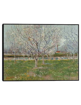 Cuadro decorativo Huerto en flor (ciruelos) técnica mixta Cuadros Jr Campos
