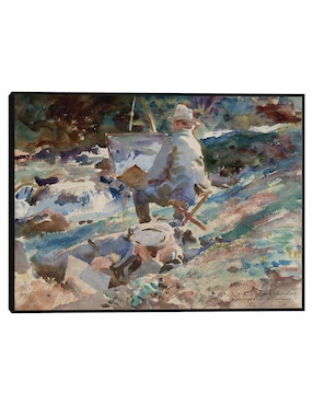 Cuadro decorativo Un artista en su caballete (1914) técnica mixta Cuadros Jr Retratos