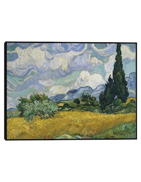 Cuadro decorativo Campo de trigo con cipreses (1889) técnica mixta Cuadros Jr Campos