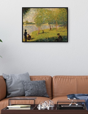 Cuadro decorativo Estudio,Un domingo en La Grande Jatte, (1884) técnica mixta Cuadros Jr Lagos