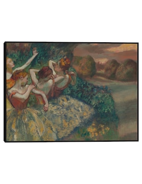 Cuadro decorativo Cuatro bailarines (c.1899) técnica mixta Cuadros Jr Danza