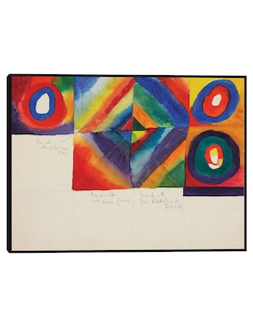 Cuadro decorativo Estudios de color con información sobre la técnica pictórica (1913) técnica mixta Cuadros Jr Colores