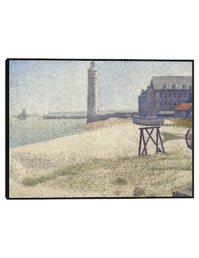 Cuadro decorativo El faro de Honfleur (1886) técnica mixta Cuadros Jr Faros