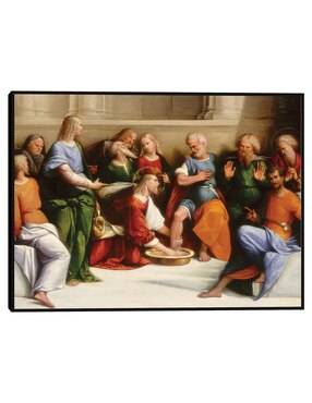 Cuadro decorativo Cristo lavando los pies de los discípulos, c. 1520/1525 técnica mixta Cuadros Jr Figuras Celestiales