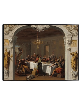 Cuadro decorativo La última cena, 1713/1714 técnica mixta Cuadros Jr Figuras Celestiales