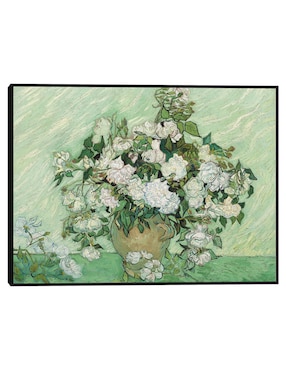 Cuadro decorativo Rosas (1890) técnica mixta Cuadros Jr Macetas