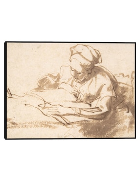 Cuadro decorativo Mujer leyendo (1606–69) técnica mixta Cuadros Jr Bocetos