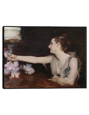Cuadro decorativo Madame Gautreau brindando (1882-1883) técnica mixta Cuadros Jr Retratos