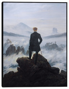 Cuadro decorativo El caminante sobre el mar de niebla, 1818 técnica mixta Cuadros Jr Retratos