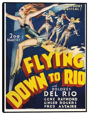 Cuadro decorativo Volando hacia Río [restaurado] técnica mixta Cuadros Jr Publicidad