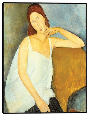 Cuadro decorativo Jeanne Hébuterne (1898-1920) Arte mural técnica mixta Cuadros Jr Retratos
