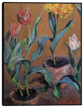 Cuadro decorativo Tulipanes técnica mixta Cuadros Jr Floración