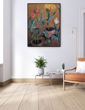 Cuadro decorativo Tulipanes técnica mixta Cuadros Jr Floración