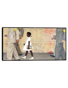 Cuadro decorativo El problema con el que todos vivimos (Ruby Bridges) técnica mixta Cuadros Jr Gente