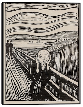Cuadro decorativo El grito (1895) técnica mixta Cuadros Jr Formas
