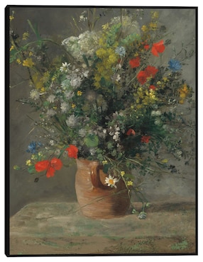 Cuadro decorativo Flores en un florero técnica mixta Cuadros Jr Macetas